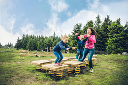 The motor skills park on the Schöckl for young and old
