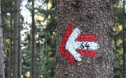 Königskogel, trail marker