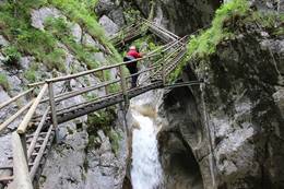 Waterfall in the Bärenschützklamm gorge