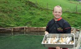 Fresh fish at the Karlwirt, photo Lunghammer