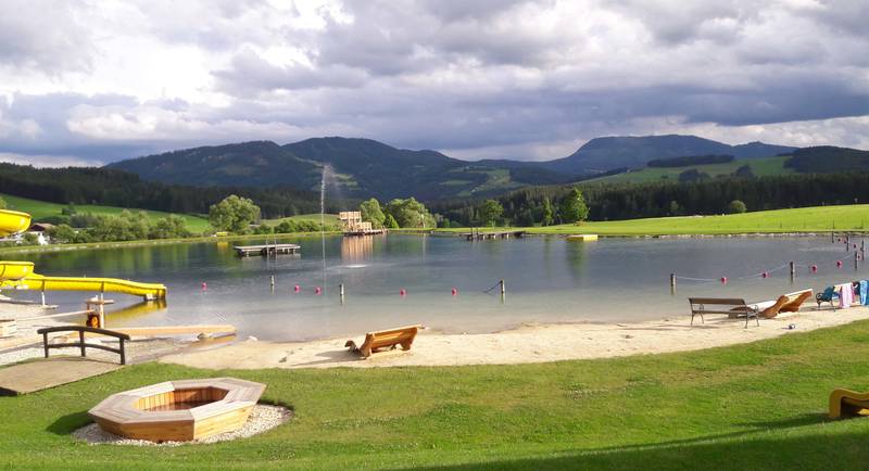 Swimming lake at the Passail leisure center