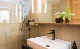 Bathroom at the Weizerhütte on the Sommeralm in the Almenland Nature Park