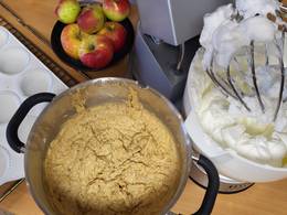 Dough for chestnut cupcakes from the nature park Almenland