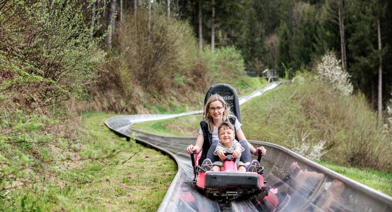 Koglhof summer toboggan run in the Almenland Nature Park