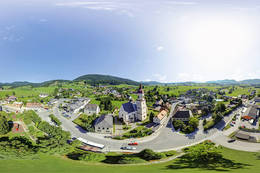 Panoramic view over Fladnitz an der Teichalm