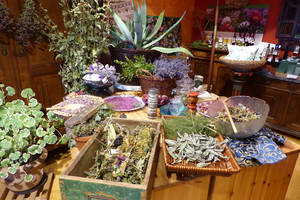 The herb store at Sissy Sichart