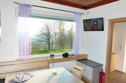 Sitting area in the panorama cottage