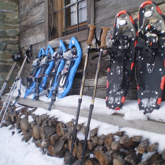 Snowshoe hike on the Teichalm