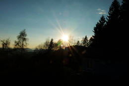 Sunset at the Panoramahäuschen