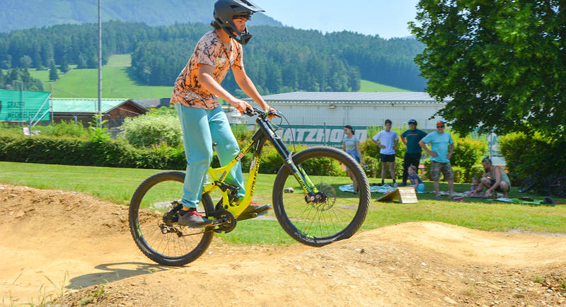 Pump track facility in Passail.