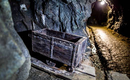 Old cart in the Arzberg silver mine