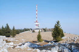 The transmission mast on the Schöckl