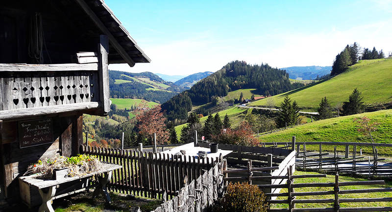 Panoramic view from the Stroßeggwirt