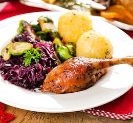 Roast goose