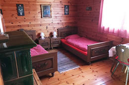 Bedroom in the Gruber Hütte