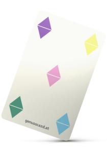 GenussCard Logo playing card