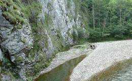 Gravel bank in the Raabklamm gorge