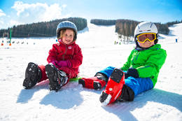 Children in the snow