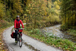 A leisurely pleasure tour on the R8 Feistritztal cycle path