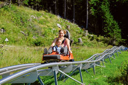 The Hexenexpress leads from the summit down to the Halterhütte