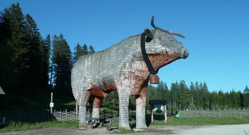 Wooden ox Teichalmsee