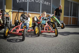 Children on go-karts