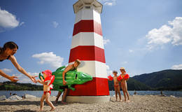 Lighthouse at Stubenbergsee Photo Bergmann Apfelland