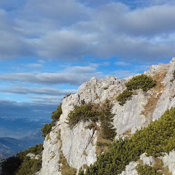 Summit cross with panoramic view