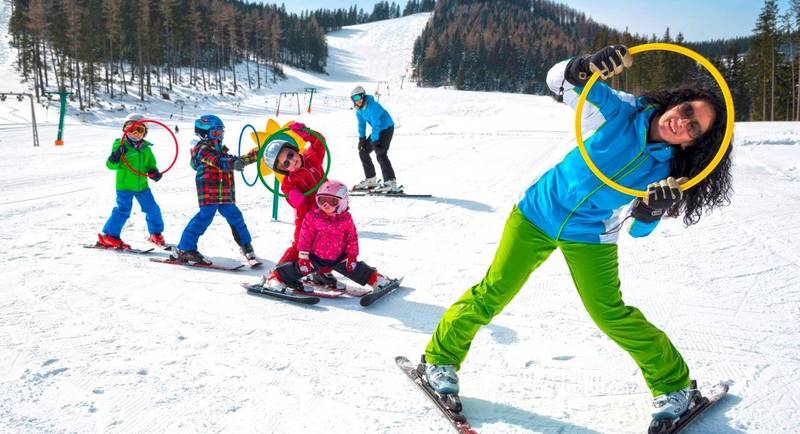 Das Ski-Gebiet ist optimal für die kleinen Pistenflöhe