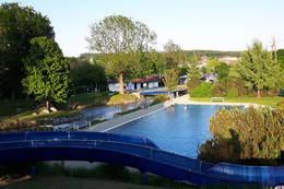 Overview of the pool in the Flussbad