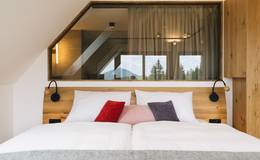 Double room at the Weizerhütte on the Sommeralm in the Almenland Nature Park