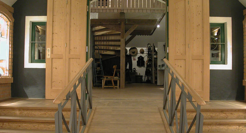 Entrance to the local history museum in Arzberg