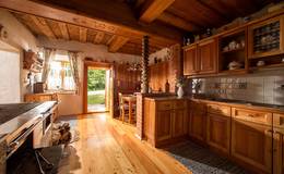 A large kitchen at Landhaus Kurzen