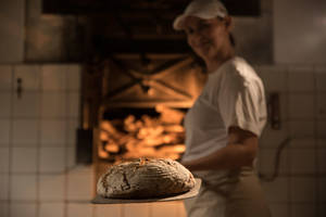 Fresh oven bread from Cafe Niederl