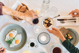 Breakfast at the Naturhotel Bauernhofer