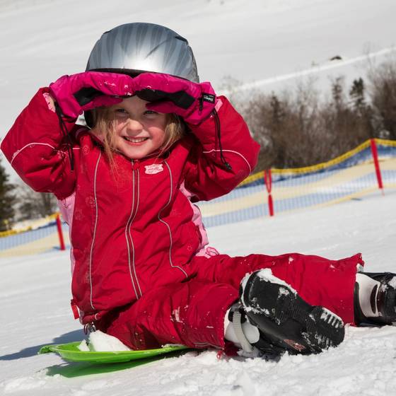 Child in the snow