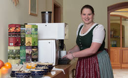 Breakfast buffet at Gasthof Hofbauer