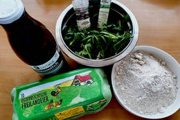 Dandelion cake ingredients