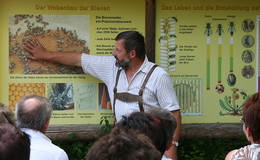 A guided tour of the bee trail at the Kreiner apiary