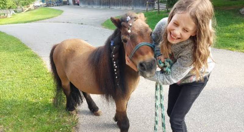 Organic farm Eibisberger Girl with pony