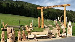 Wooden sculpture trail / Nechnitz / Hike