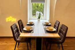 Dining room in the vacation apartment