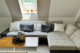 Living room in the vacation apartment