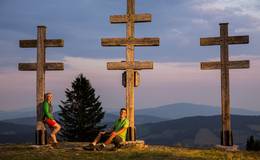 Weather crosses on the Sommeralm