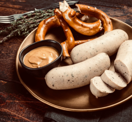 Weisswurst time at Café Hirzenberger.