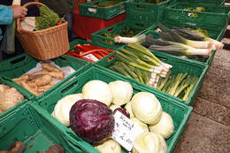 Fresh food at the Weiz farmers' market