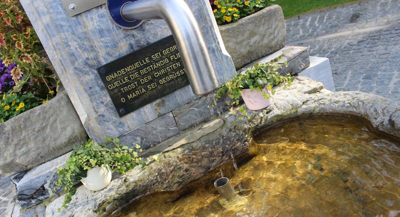 Fountain in front of the pilgrimage church