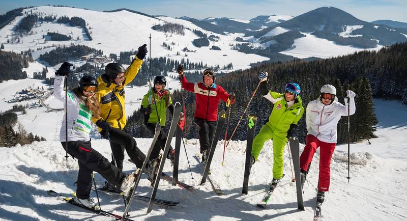 Skiing in the Almenland