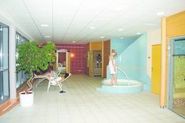 Relaxation room and sauna in the Joglland Oasis