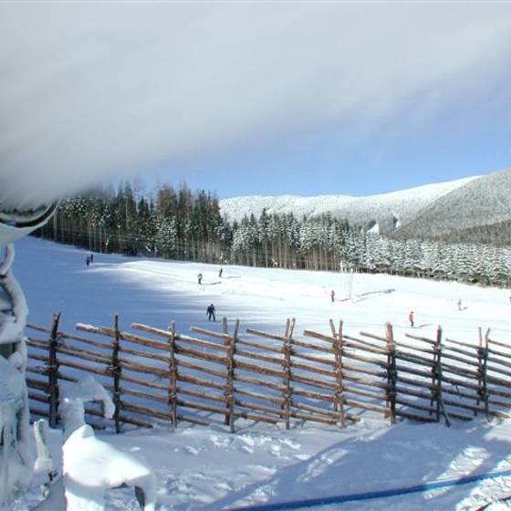 Snow cannons for perfect slope conditions